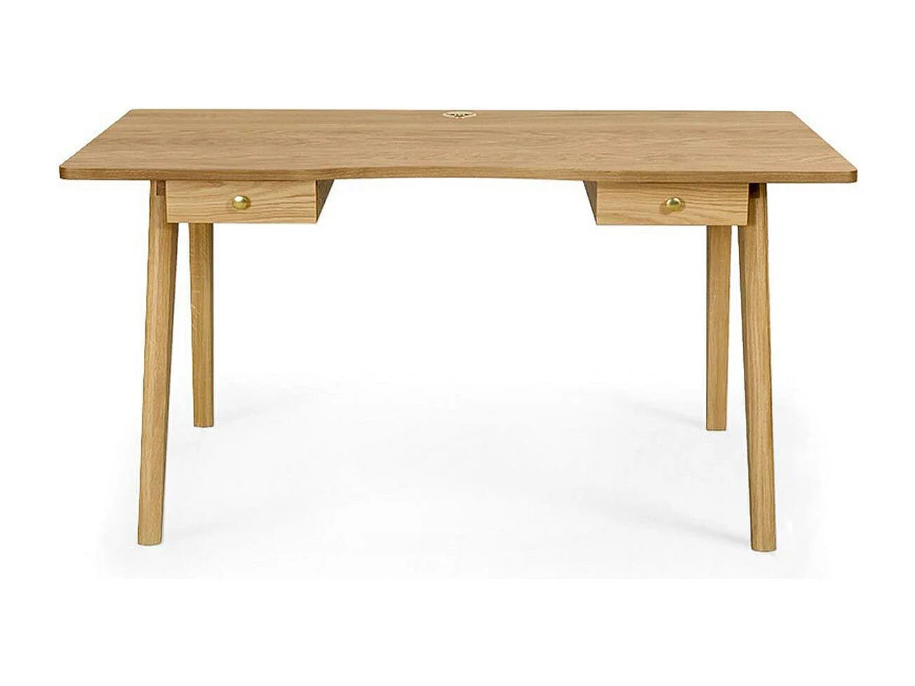Bureau Design 2 Tiroirs "Nice" 140cm Chêne