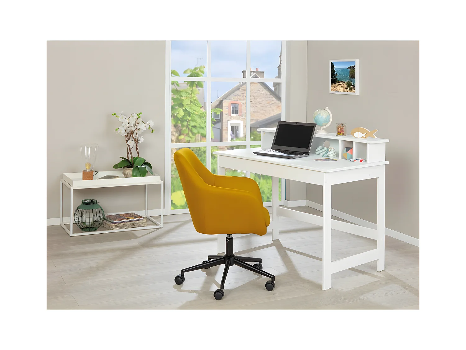 Bureau Enfant "Dahil" 110cm Blanc