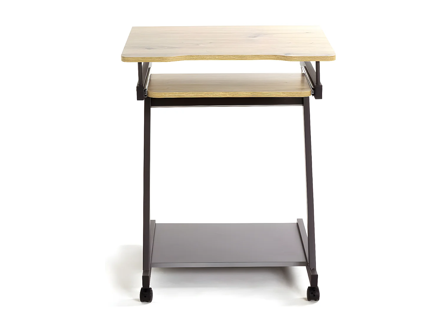 Bureau Design "Alvaro" 76cm Anthracite & Chêne