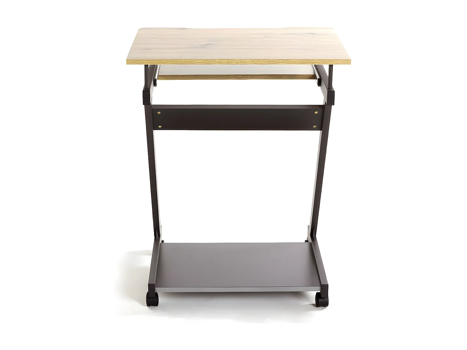 Bureau Design "Alvaro" 76cm Anthracite & Chêne