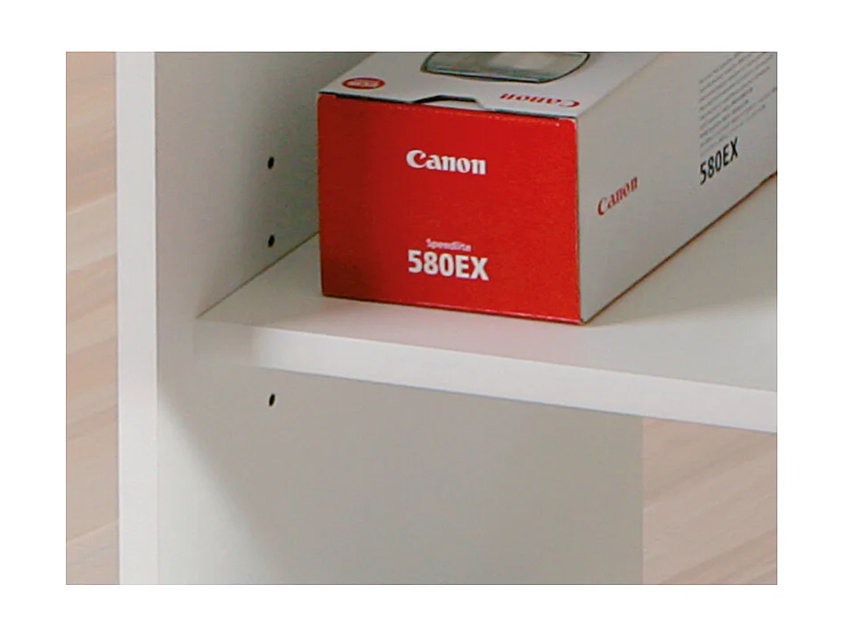 Bureau Informatique à Roulettes "Tao" 80cm Blanc