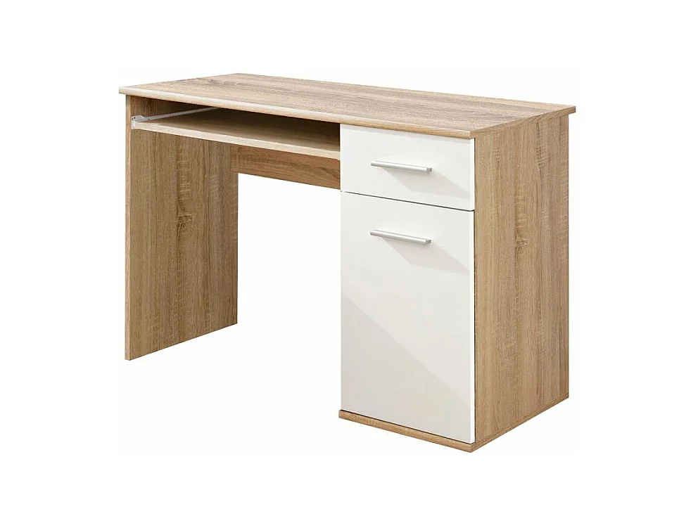 Bureau Enfant "Dino" 104cm Chêne & Blanc