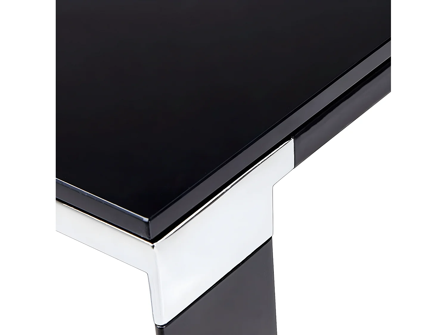 Bureau Design en Verre "Hovik" 140cm Noir