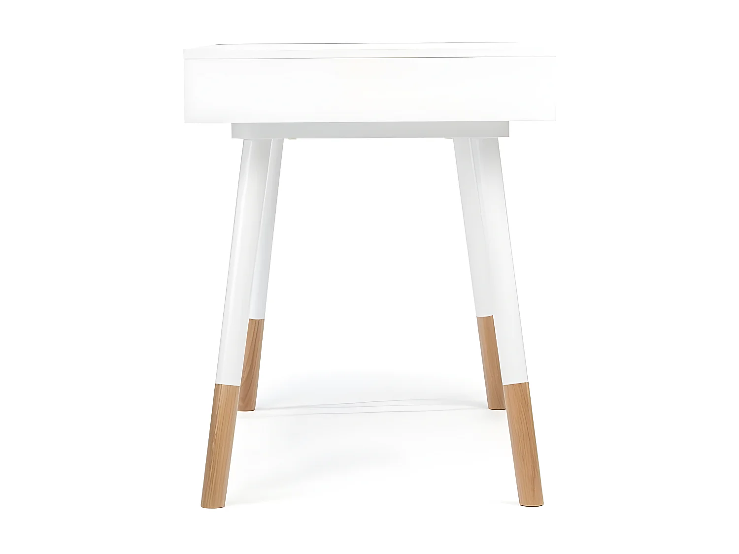 Bureau Design "Sonnenblick" 120cm Blanc & Chêne