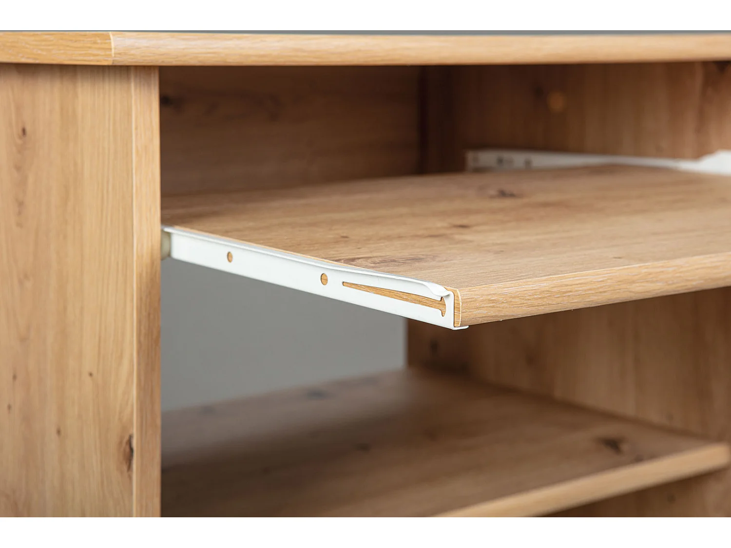 Bureau Informatique à Roulettes "Tao" 80cm Beige