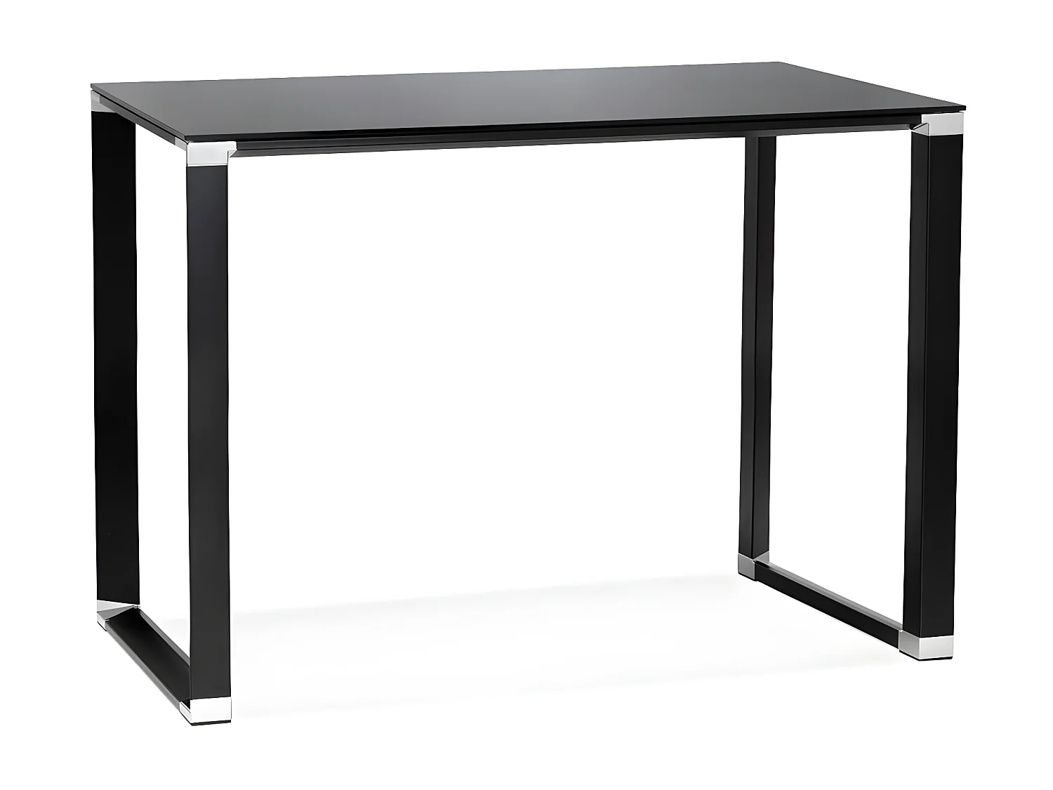 Bureau Design en Verre "Zaho" 140cm Noir