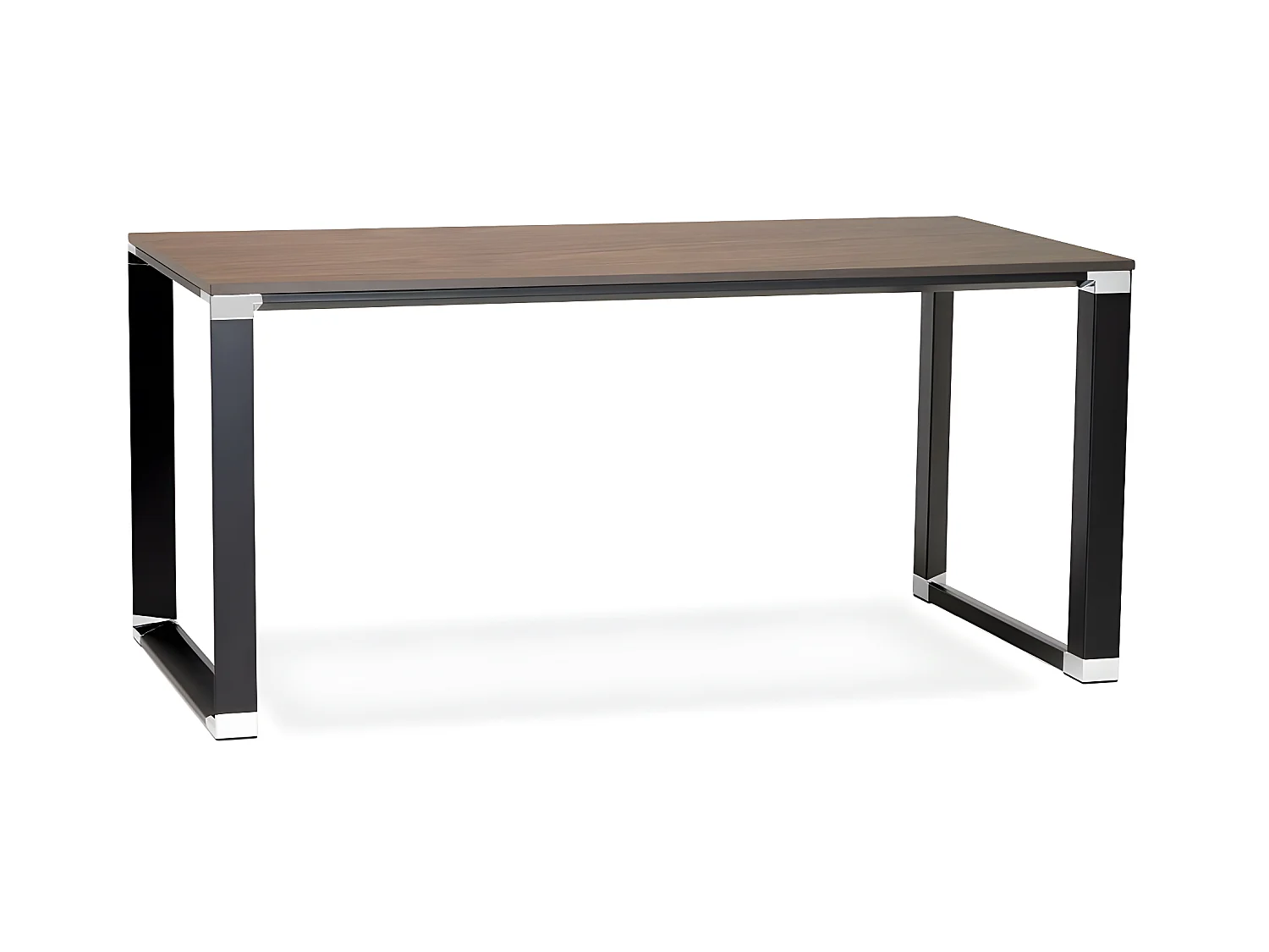 Bureau Design "Hovik" 160cm Noyer & Noir