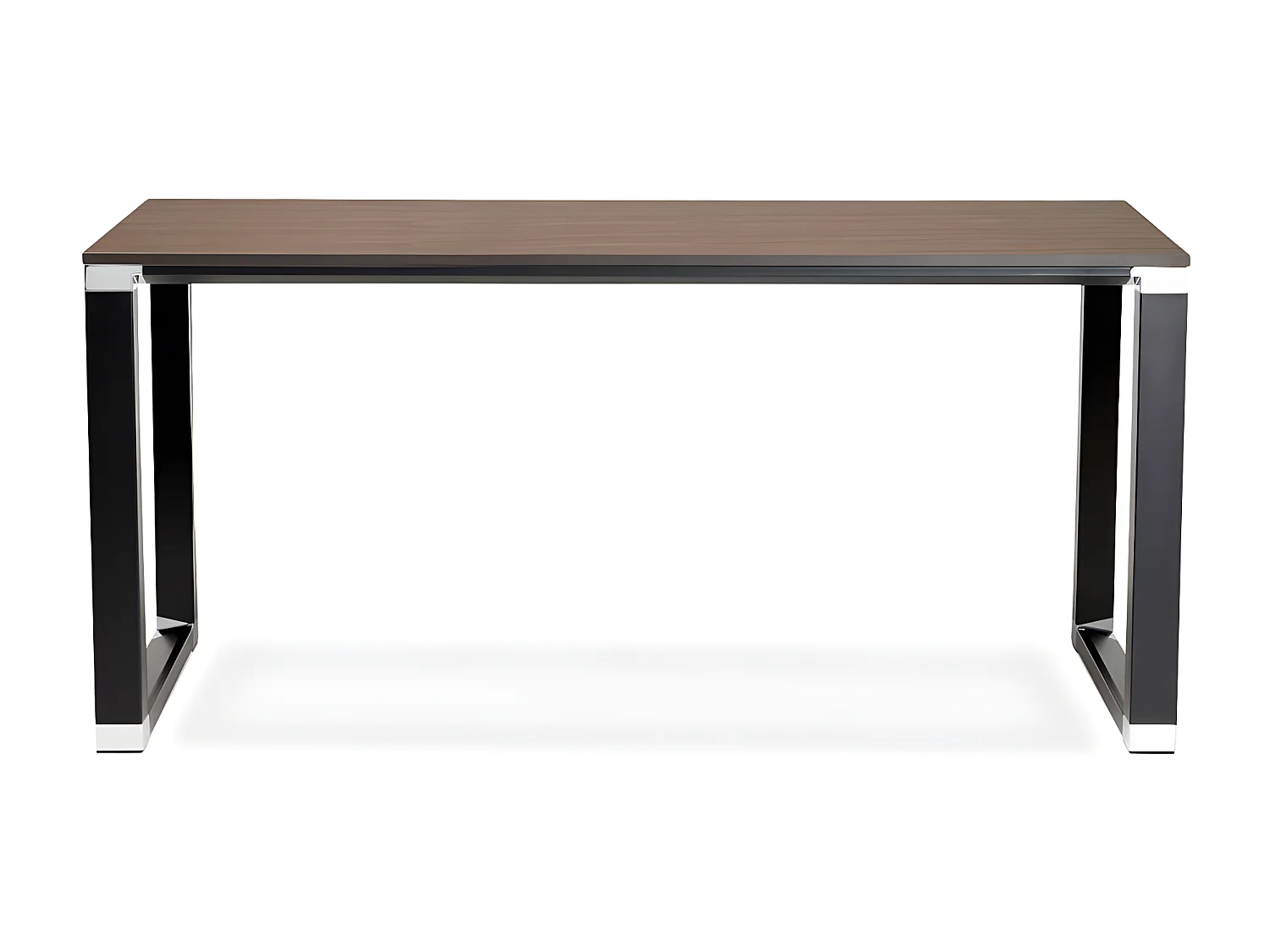 Bureau Design "Hovik" 160cm Noyer & Noir