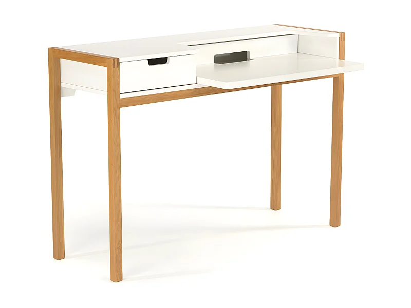 Bureau Design en Bois "Farringdon" 122cm Naturel