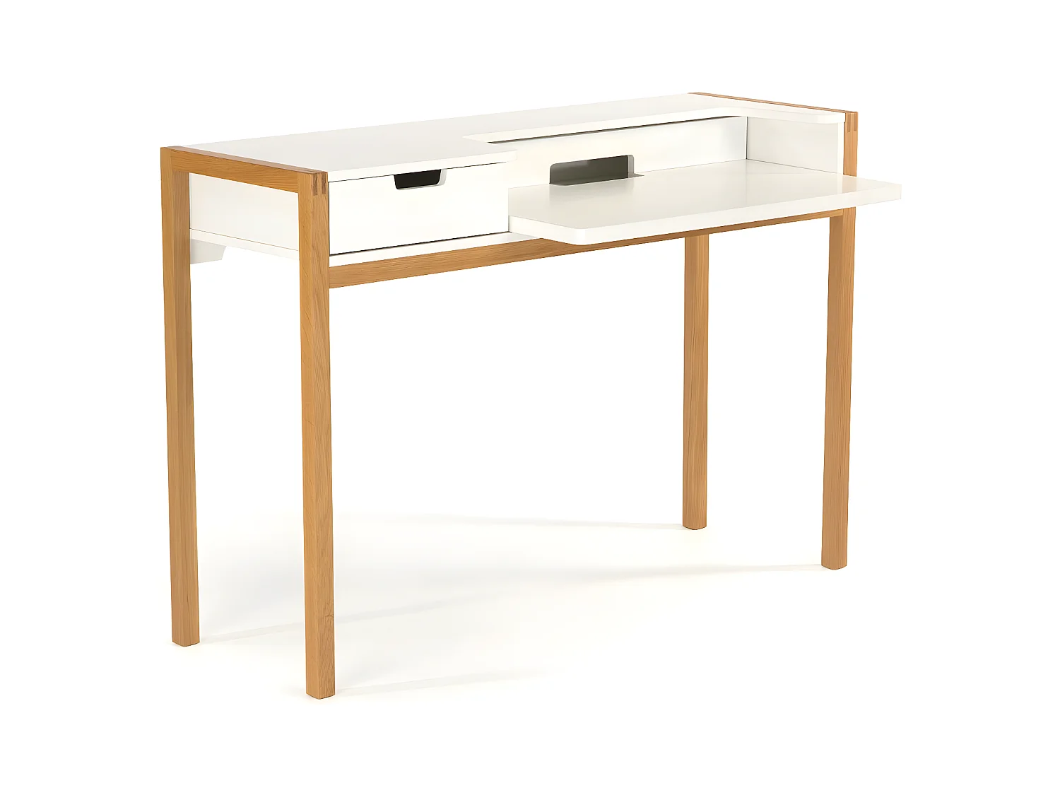 Bureau Design en Bois "Farringdon" 122cm Naturel