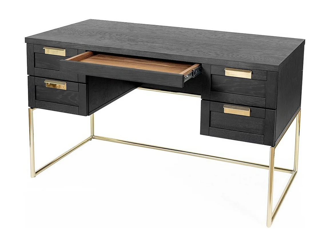 Bureau Design "Pimlico" 130cm Charbon