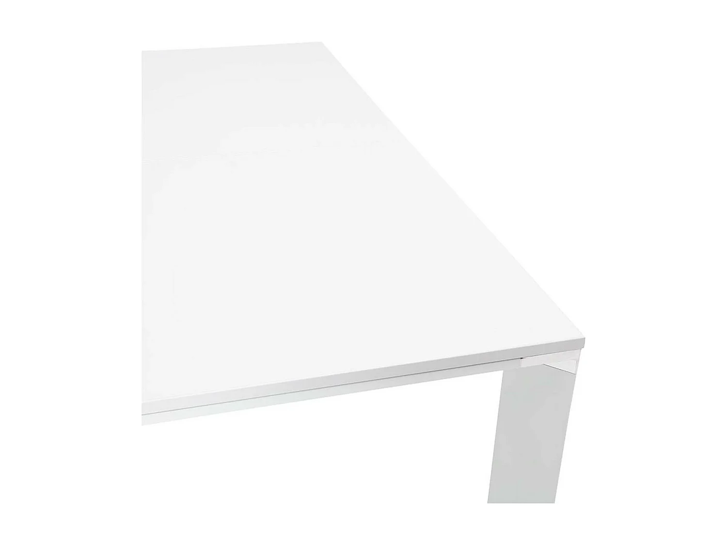Table de Bureau Carrée Design "Loina" 160cm Blanc