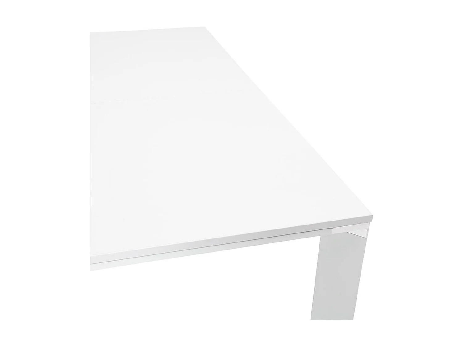 Table de Bureau Carrée Design "Loina" 160cm Blanc
