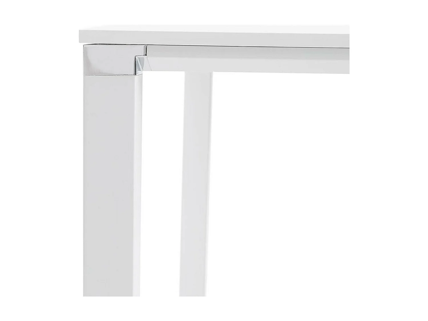 Table de Bureau Carrée Design "Loina" 160cm Blanc