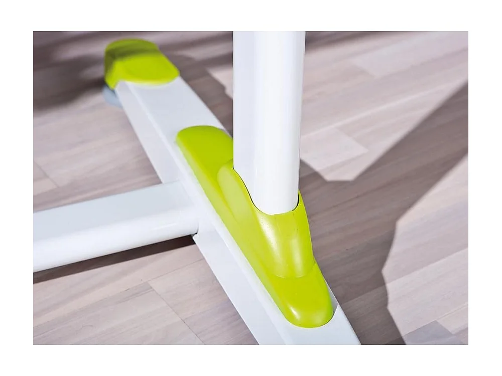 Table pour enfants inclinable "2Colorido" - Blanc/Rose/Vert - L 100 x P 66 x H 69-84 cm