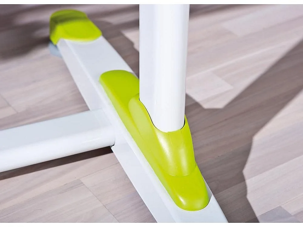 Table pour enfants inclinable "2Colorido" - Blanc/Rose/Vert - L 100 x P 66 x H 69-84 cm