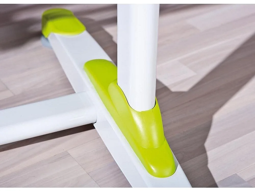 Table pour enfants inclinable "2Colorido" - Blanc/Rose/Vert - L 100 x P 66 x H 69-84 cm