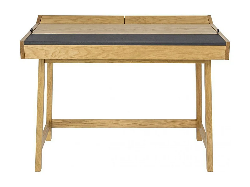 Bureau Secrétaire avec Rangement "Brompton" 108cm Chêne & Noir