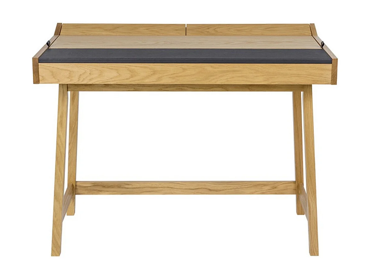 Bureau Secrétaire avec Rangement "Brompton" 108cm Chêne & Noir