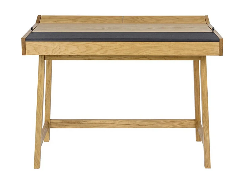 Bureau Secrétaire avec Rangement "Brompton" 108cm Chêne & Noir