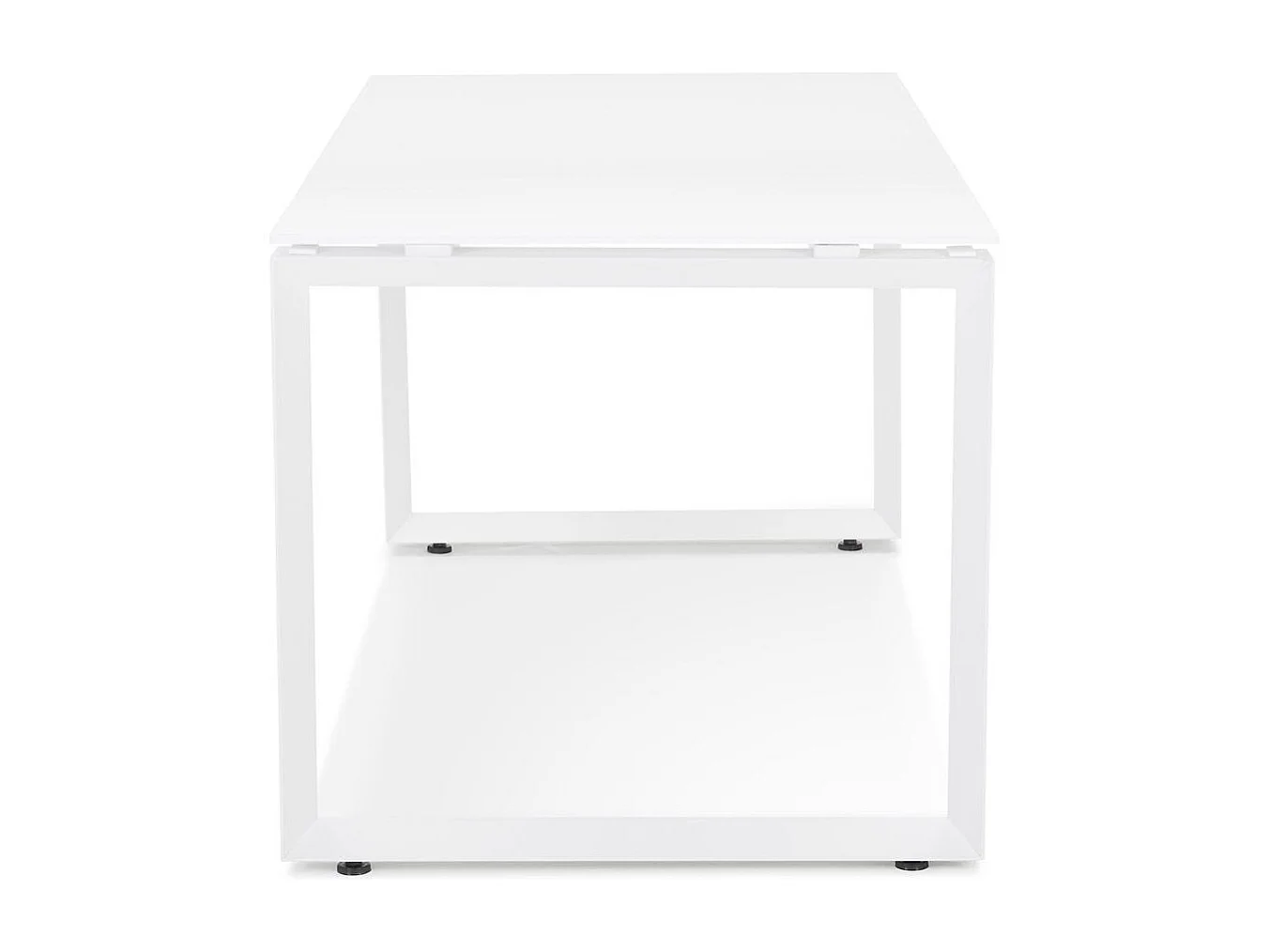 Bureau Design en Verre "Abigano" 120cm Blanc