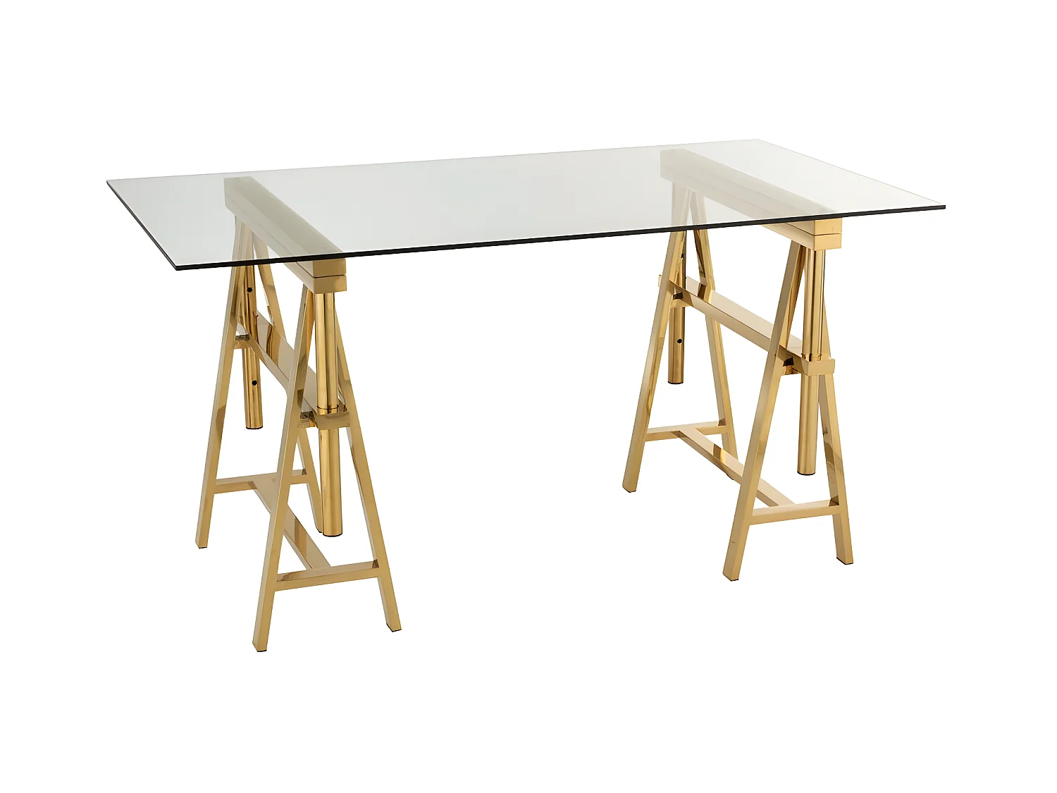 Bureau Design "Ajustable" 150cm Transparent