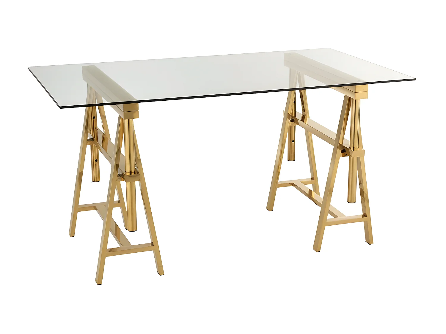 Bureau Design "Ajustable" 150cm Transparent