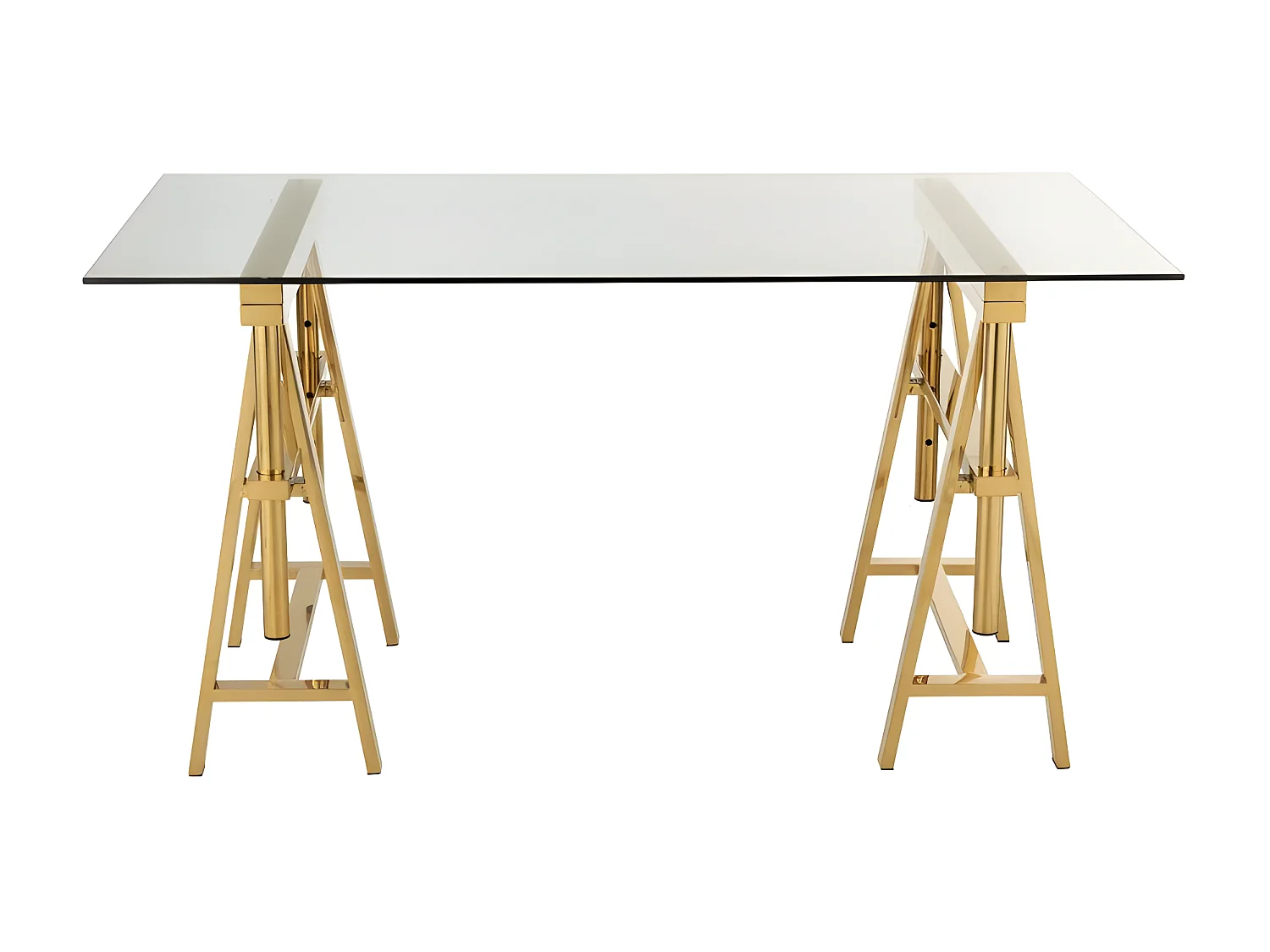 Bureau Design "Ajustable" 150cm Transparent