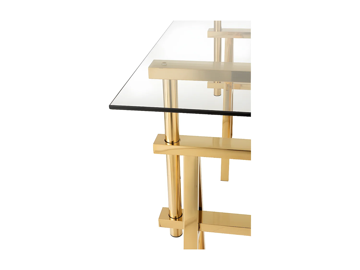 Bureau Design "Ajustable" 150cm Transparent