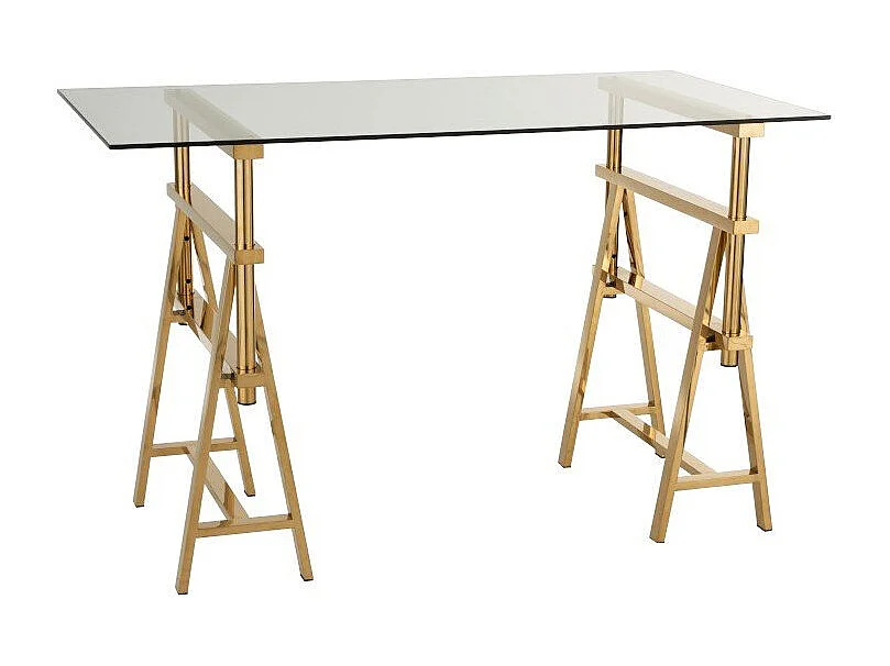 Bureau Design "Ajustable" 150cm Transparent