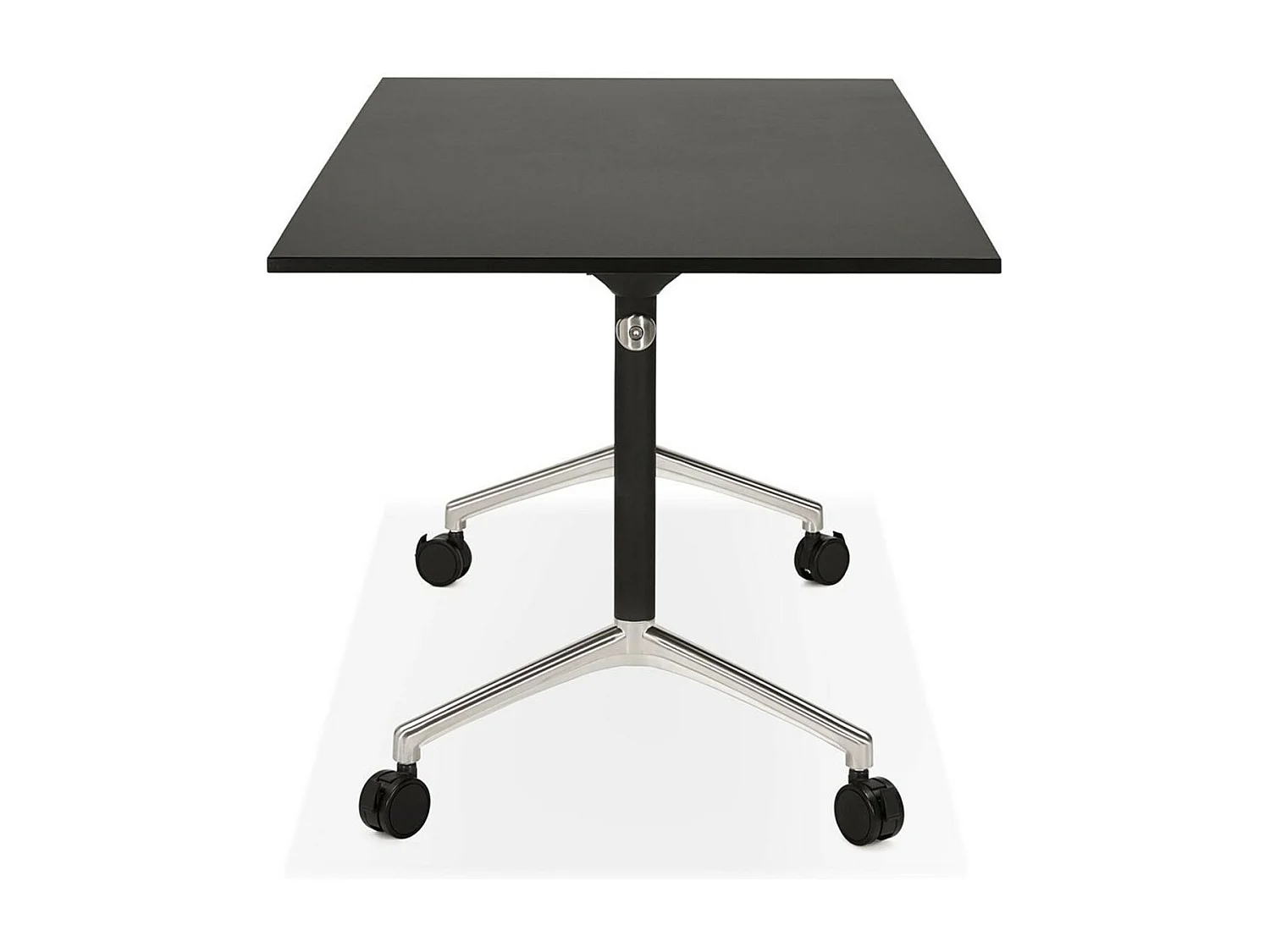 Bureau Pliable à Roulettes "Lexon" 160cm Noir