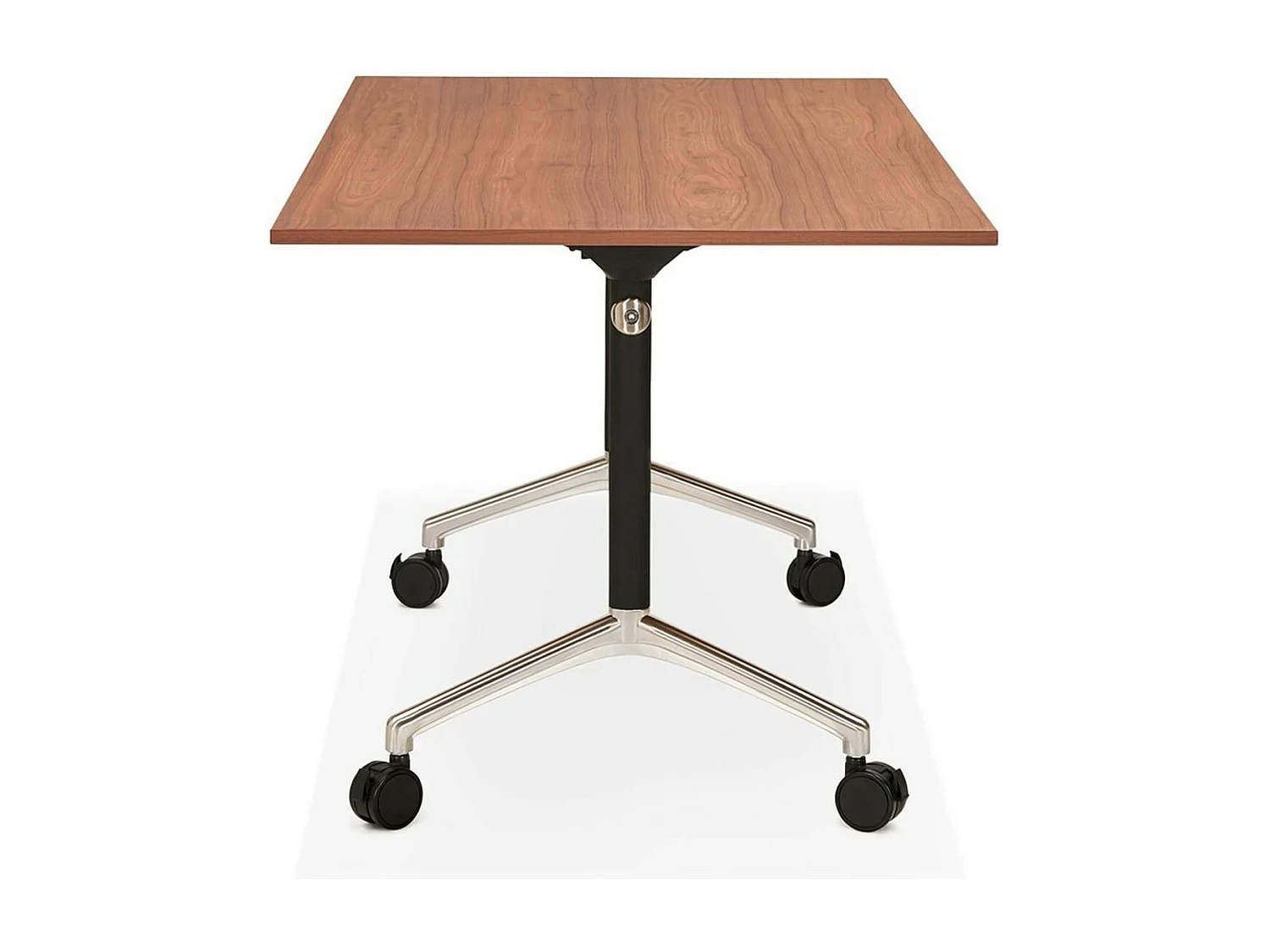 Bureau Pliable à Roulettes "Lexon" 140cm Noyer