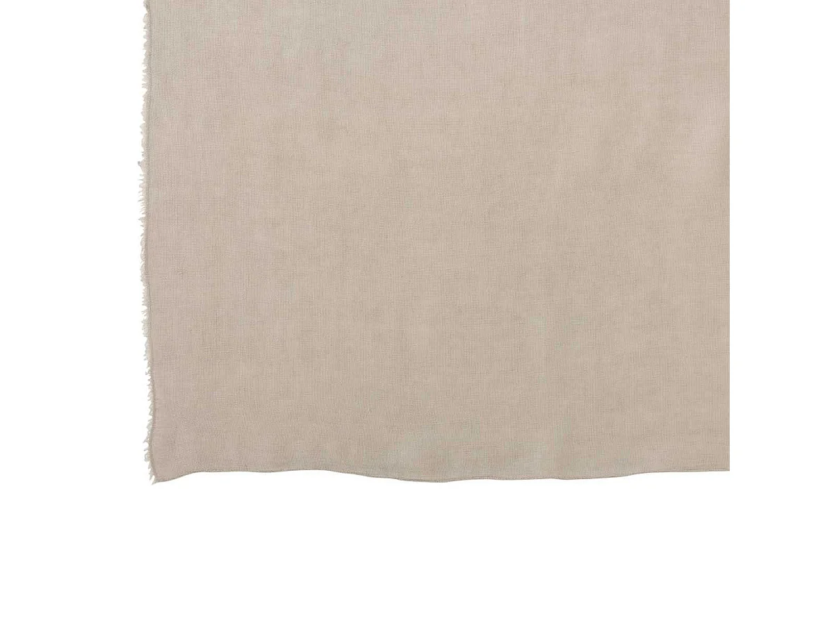 Plaid Déco Uni "Bord Court" 150x200cm Gris