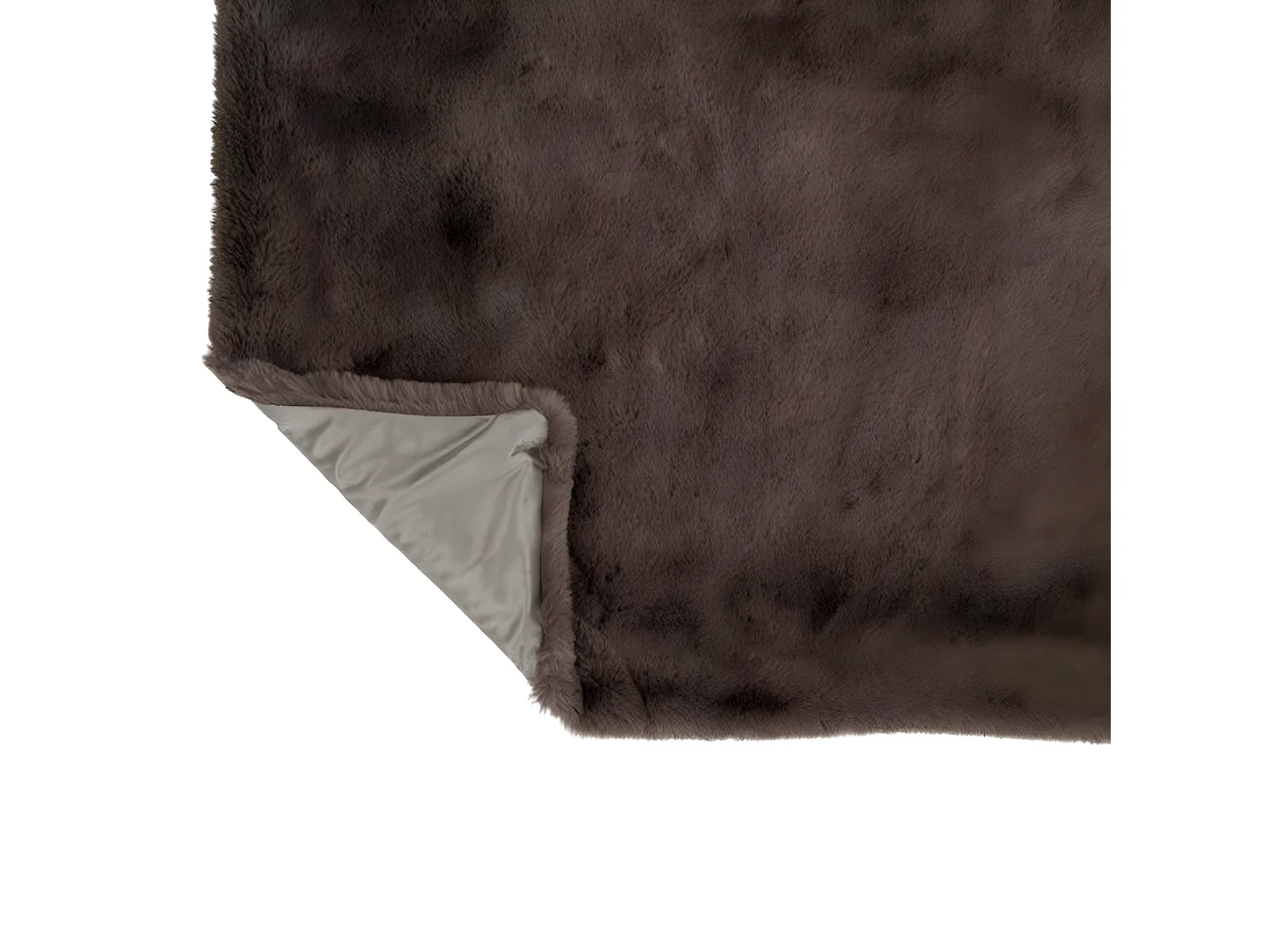 Plaid Imitation Fourrure "Cutie" 130x180cm Taupe