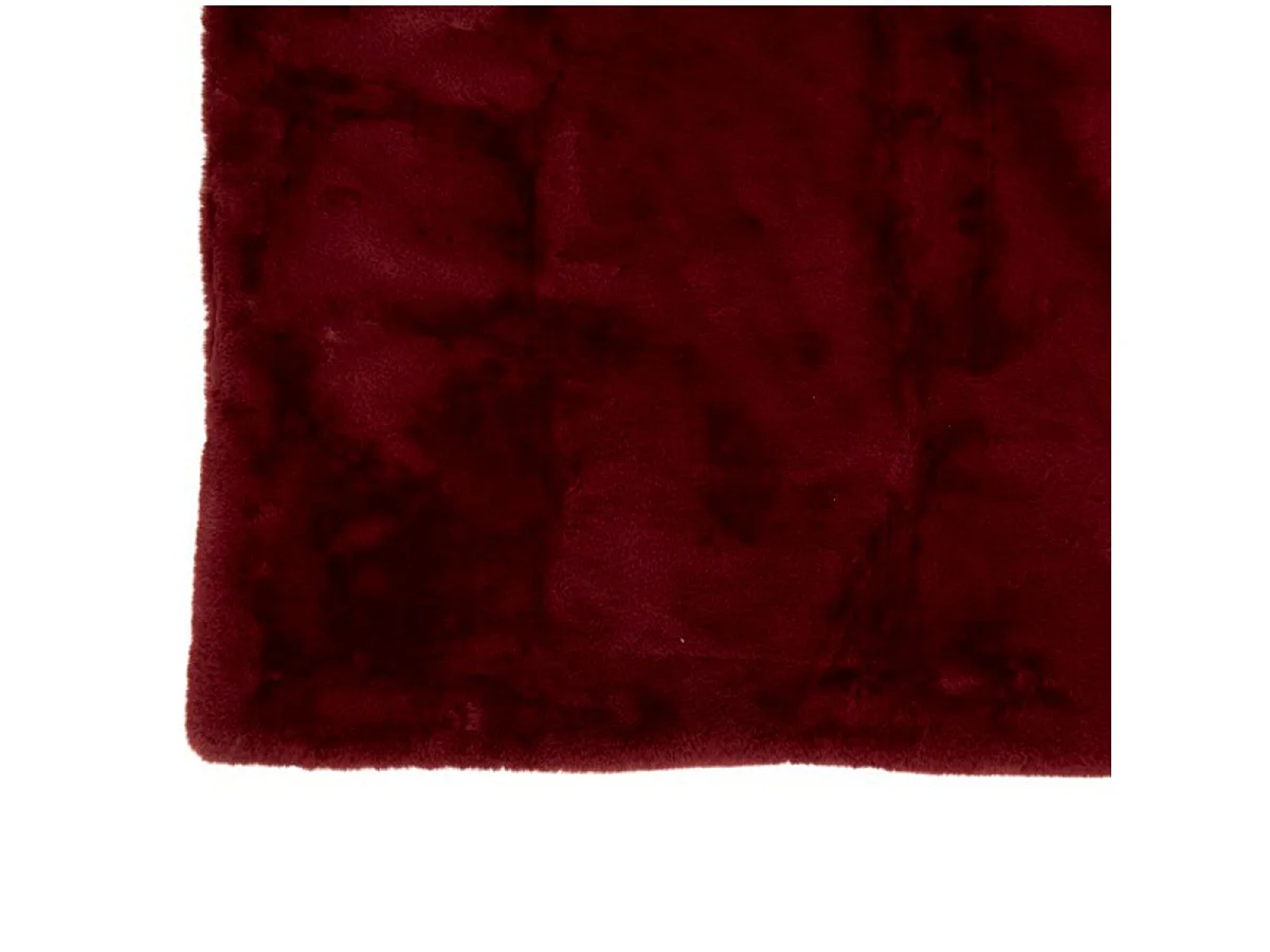 Plaid Imitation Fourrure "Cutie" 130x180cm Rouge