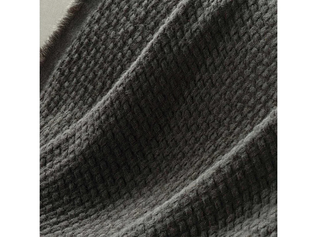 Plaid à Franges "Coraline" 125x150cm Anthracite