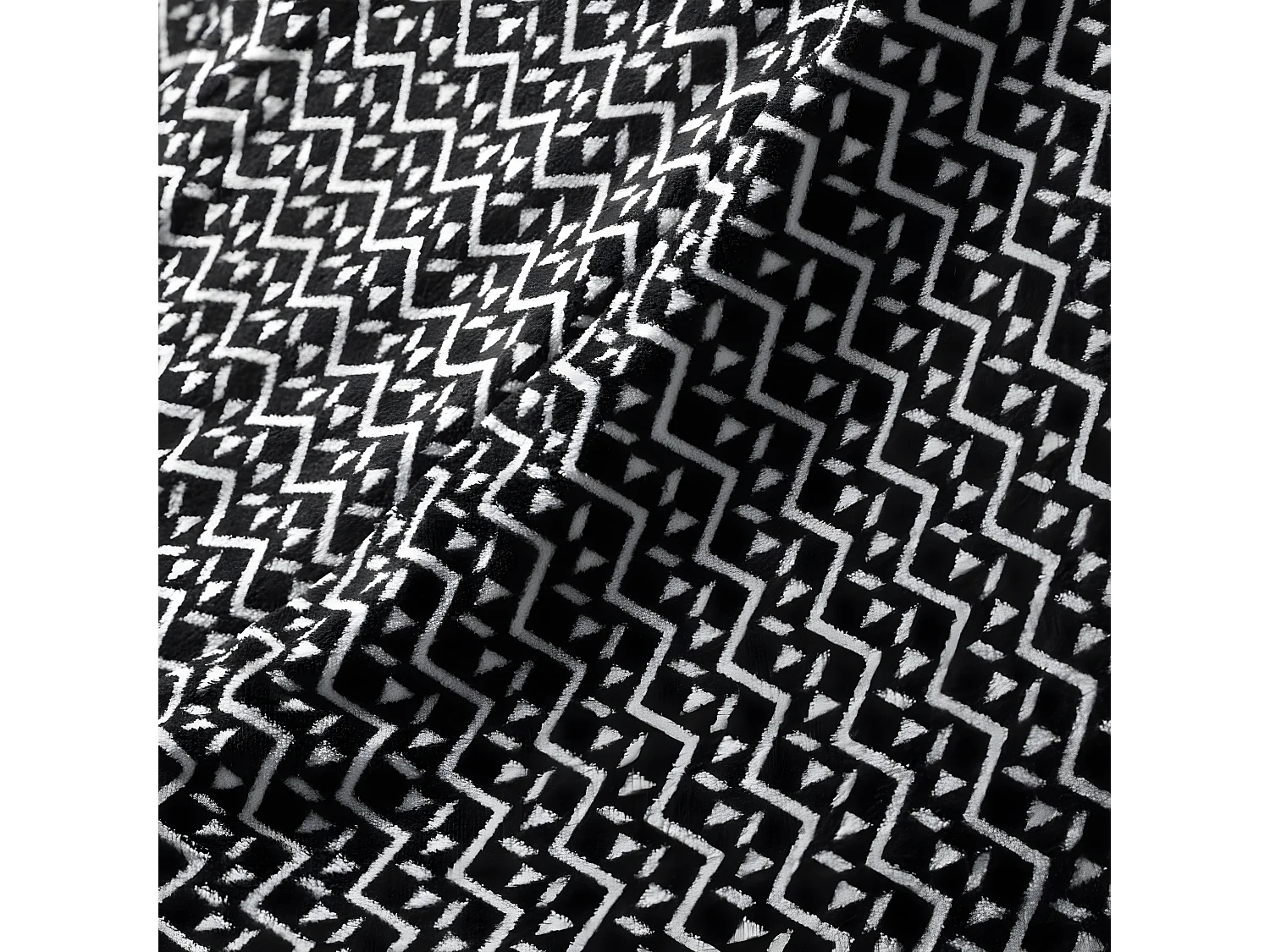 Plaid Imprimé "Tigy" 125x150cm Noir