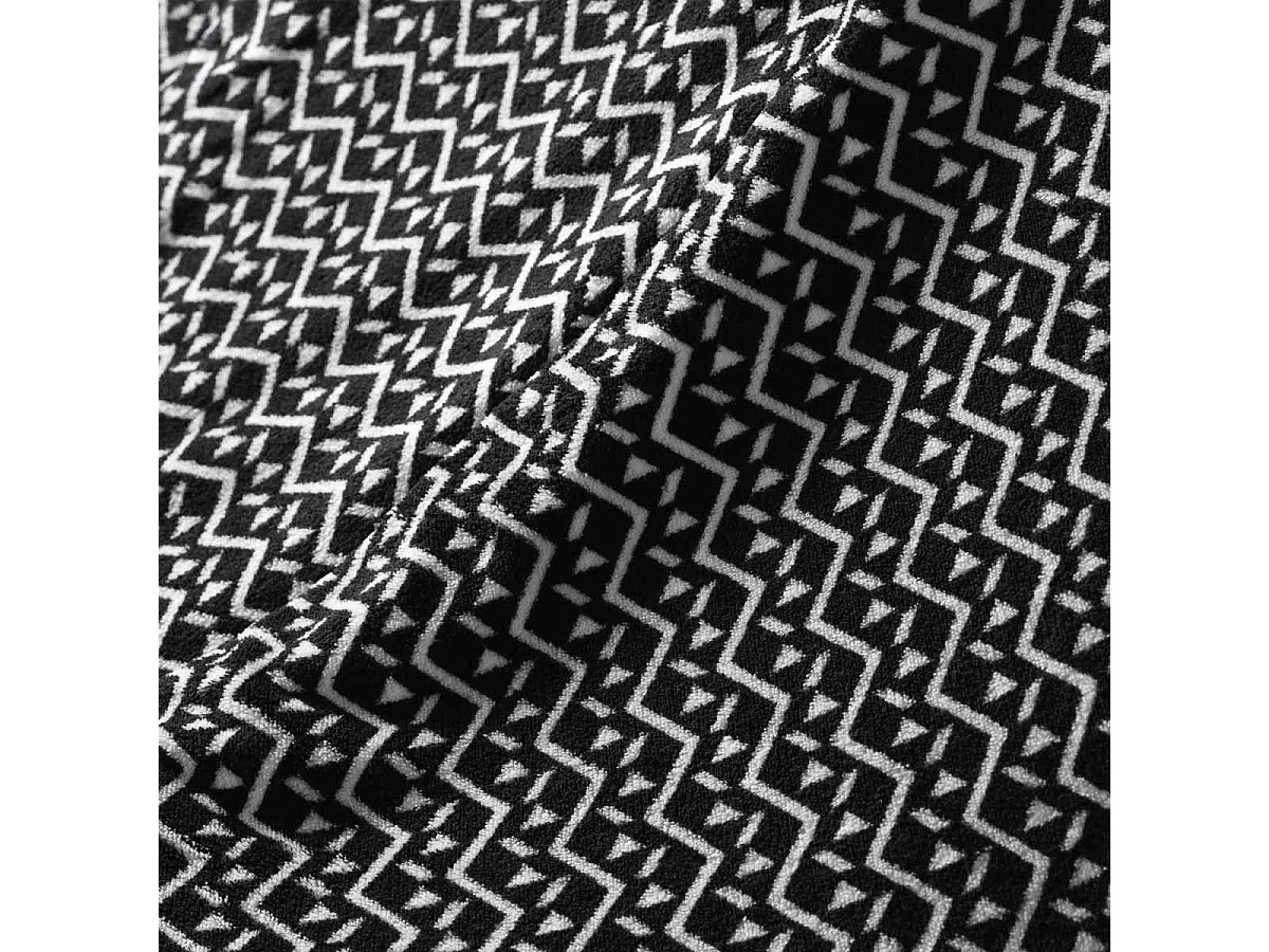 Plaid Imprimé "Tigy" 125x150cm Noir