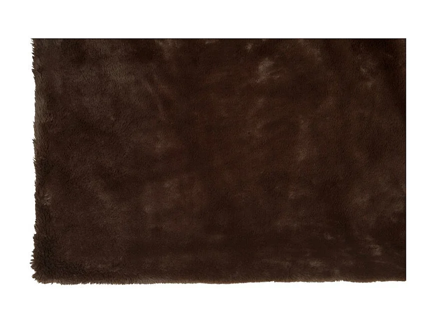 Plaid Imitation Fourrure "Cutie" 130x180cm Marron Foncé