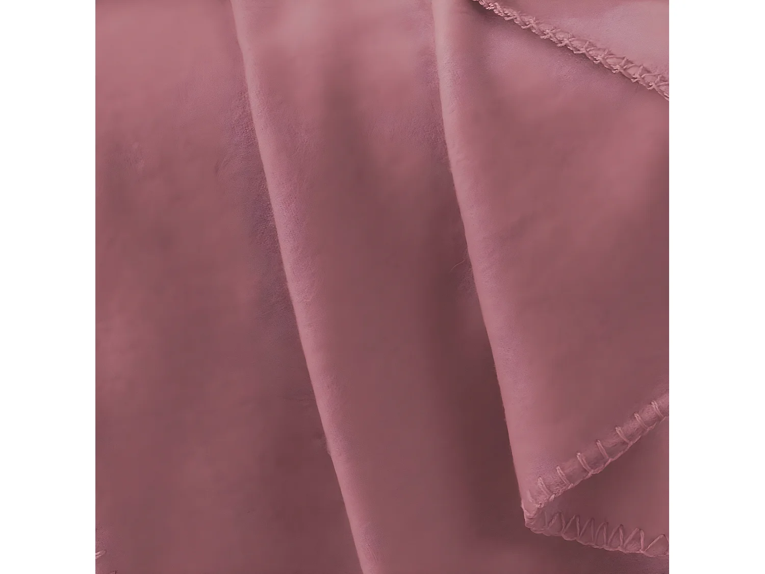 Plaid Polaire "Milou" 125x150cm Vieux Rose