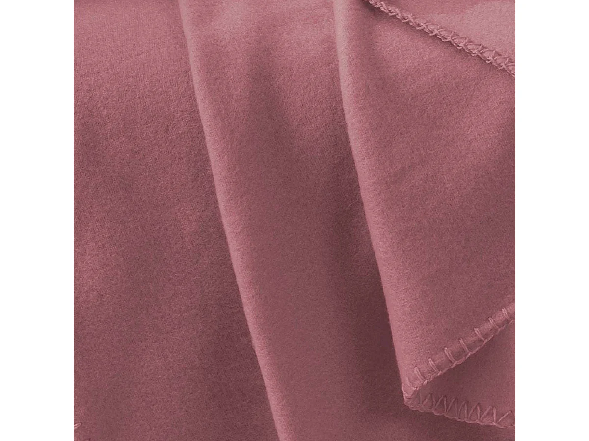 Plaid Polaire "Milou" 125x150cm Vieux Rose