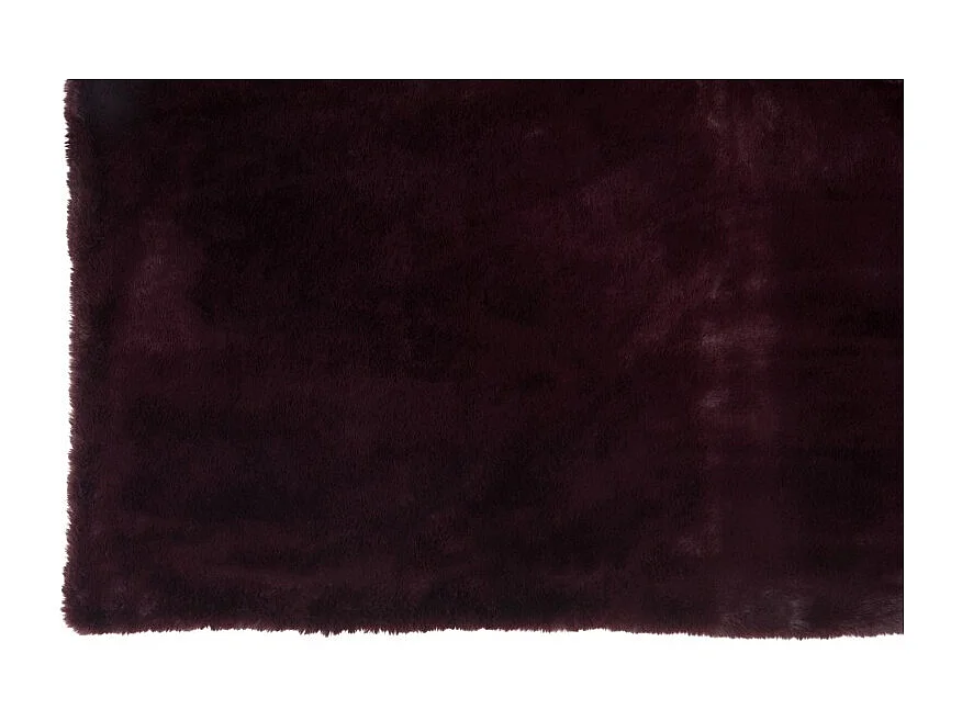 Plaid de poliéster rojo oscuro de 180x130 cm