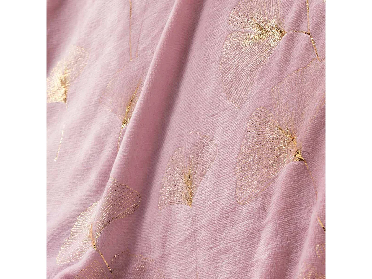 Plaid Imprimé "Bloomy" 125x150cm Rose