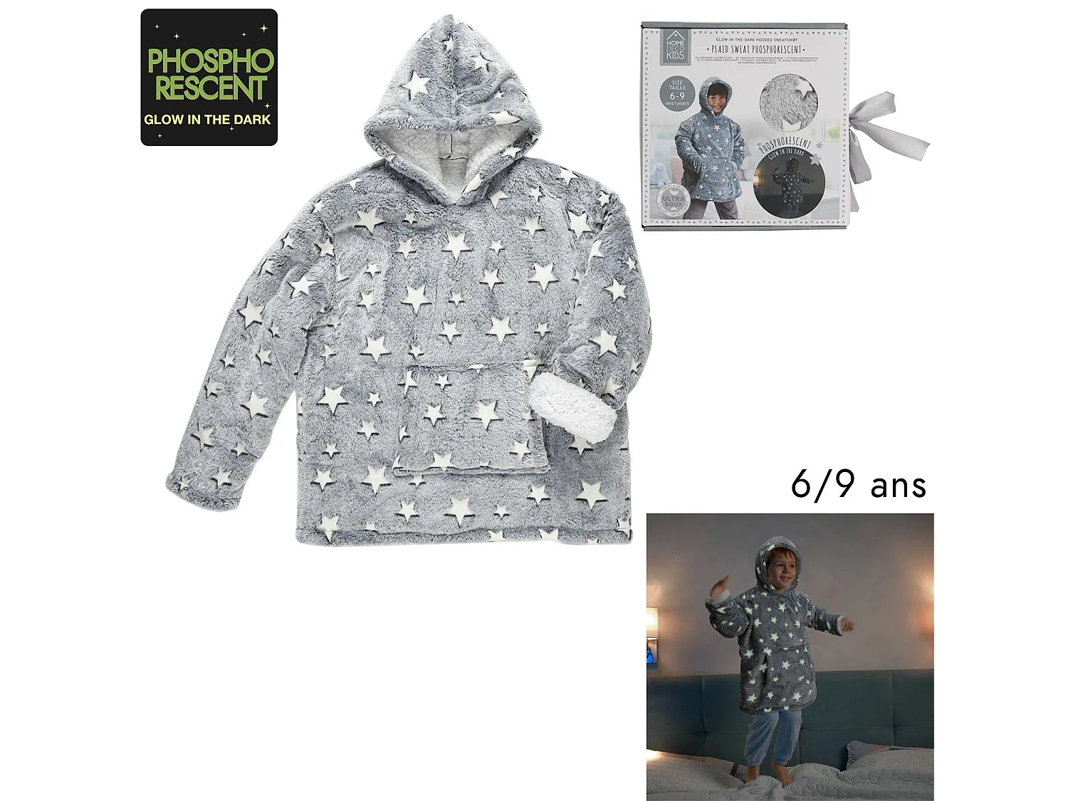 Sweat A Capuche Enfant Phosphorescent M8