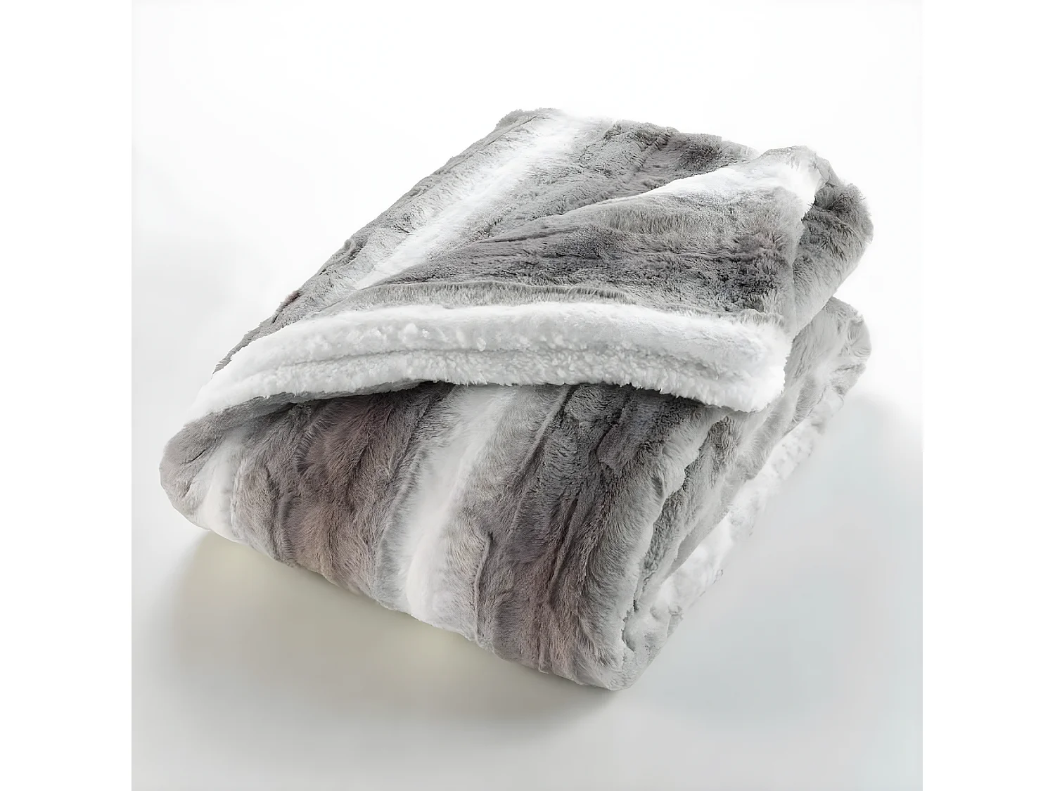 Plaid Imitation Fourrure "Sven" 180x220cm Naturel