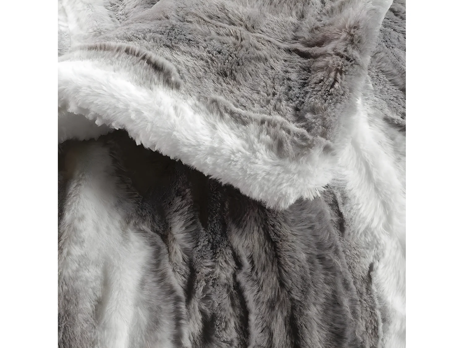 Plaid Imitation Fourrure "Sven" 180x220cm Naturel