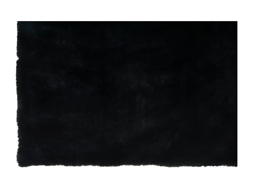 Plaid de poliéster negro de 180x130 cm