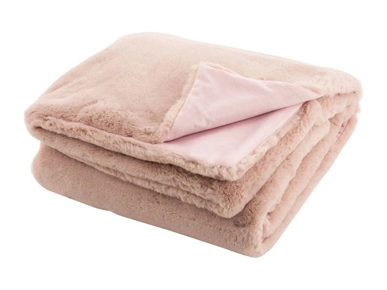 Coperta in poliestere rosa chiaro 180x130 cm
