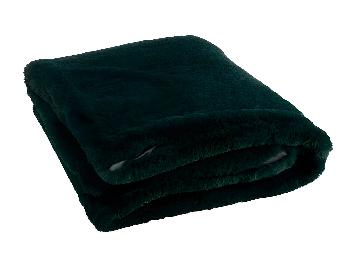 Plaid Imitation Fourrure "Cutie" 130x180cm Vert