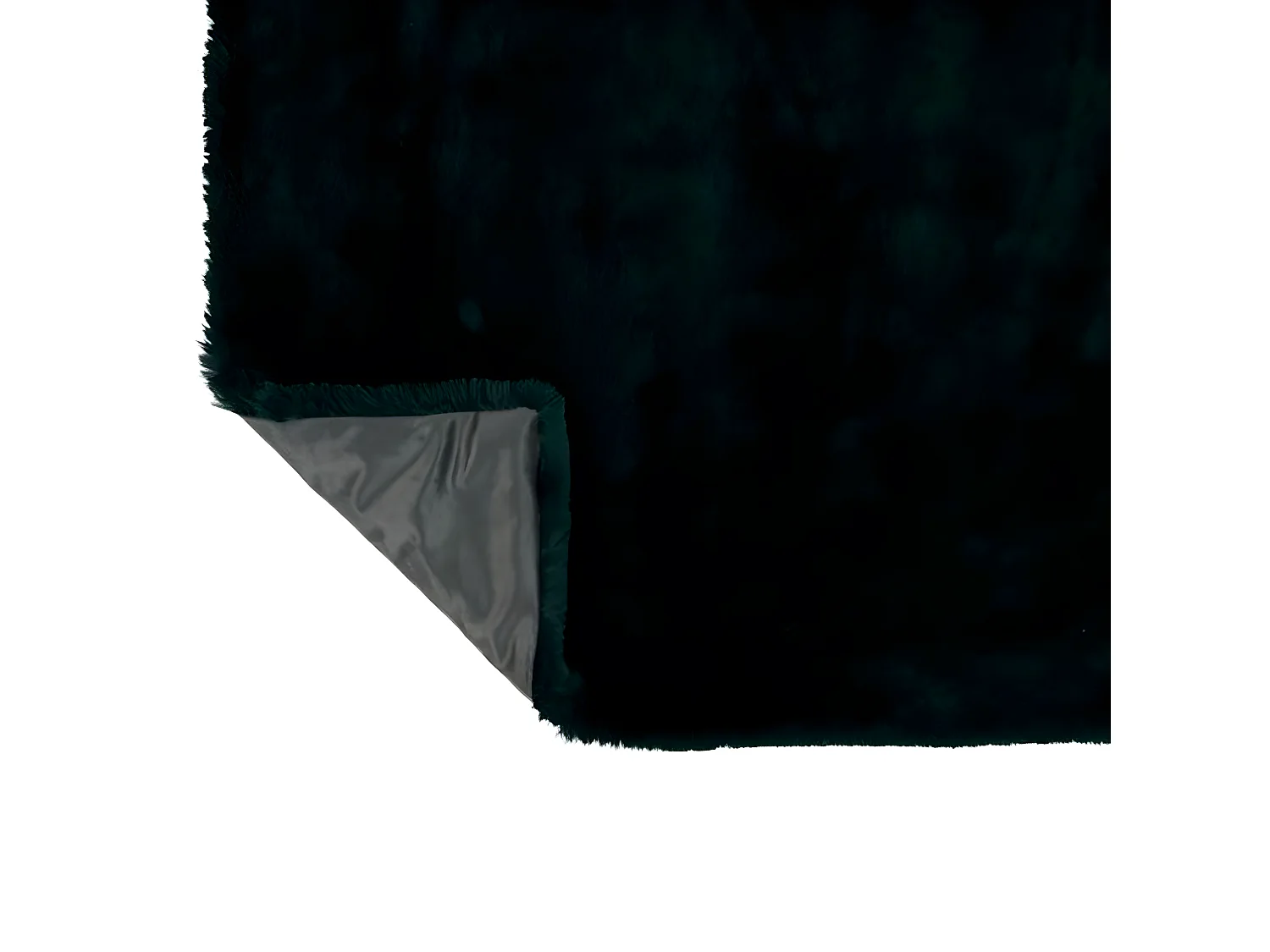 Plaid Imitation Fourrure "Cutie" 130x180cm Vert